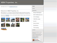 Tablet Screenshot of mbmproperties.com